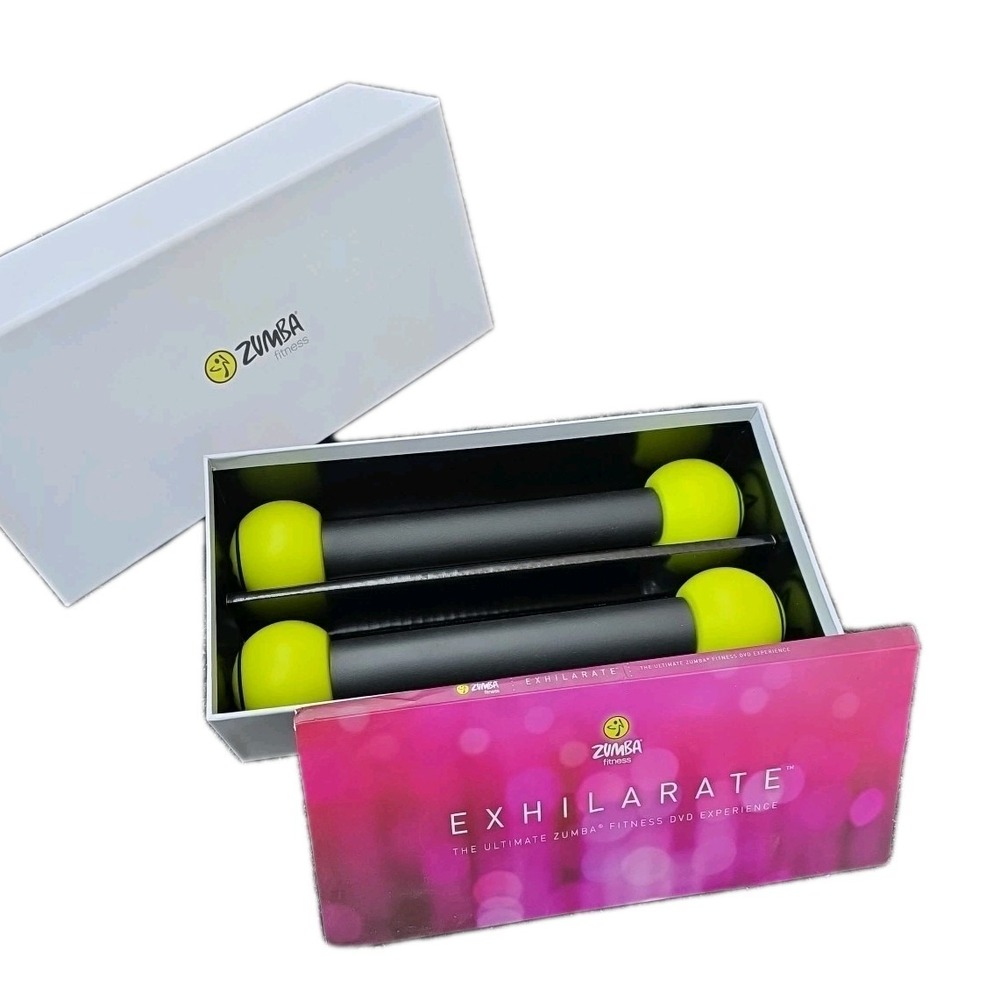 Exhilarate Zumba Fitness 7 DVD Set, Toning Sticks and Program Guide